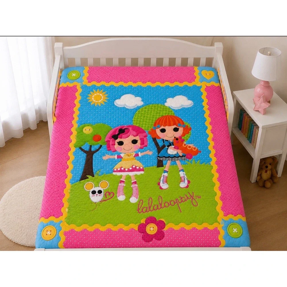 Lalaloopsy Vintage Toddler Bedding Set Comforter Sheets Reversible Pillowcase